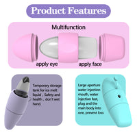 Silicone Ice Face Roller Contour Shrink Pores Remove Dark Circles Massage Skin Beauty Facial Roller For Eyes Neck Skin Care Tool 4