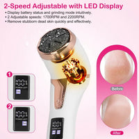 17Pcs Electric Foot Callus Remover With Vacuum Foot Grinder Rechargeable Foot File Dead Skin Pedicure Machine 3