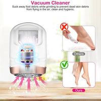 17Pcs Electric Foot Callus Remover With Vacuum Foot Grinder Rechargeable Foot File Dead Skin Pedicure Machine 2