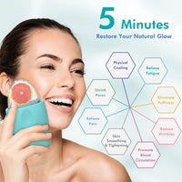 Silicone Ice Face Roller Contour Shrink Pores Remove Dark Circles Massage Skin Beauty Facial Roller For Eyes Neck Skin Care Tool 2