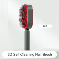 Self Cleaning Hair Brush For Women One-key Cleaning Hair Loss Airbag Massage Scalp Comb Anti-Static Hairbrush 5