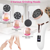17Pcs Electric Foot Callus Remover With Vacuum Foot Grinder Rechargeable Foot File Dead Skin Pedicure Machine 5